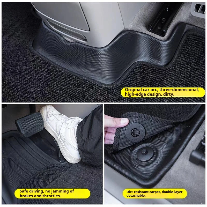 Zeekr 7X 자동차 TPE 바닥 매트 이중 레이어 방수 카펫 바닥 패드 보호 패드 액세서리 왼쪽 핸들에 적용 가능