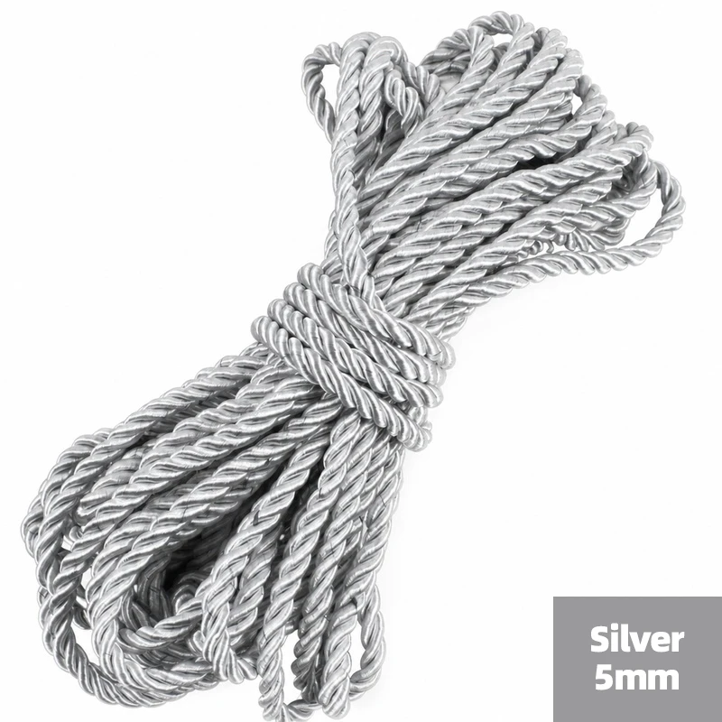 Colorful Nylon Braided Rope for DIY Sewing and Decor Projects