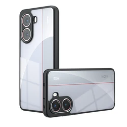 Matte Clear Shockproof Phone Case - Acrylic PC + TPU Thin Bumper Design for Redmi Turbo4 (Clear)