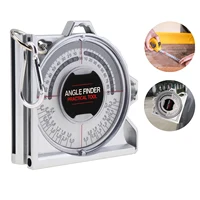 Dial Angle Finder Protractor Magnetism Inclinometer Level 0-180 Degree Angle Gauge Woodworking Measuring Tools Slope Scale Level 1