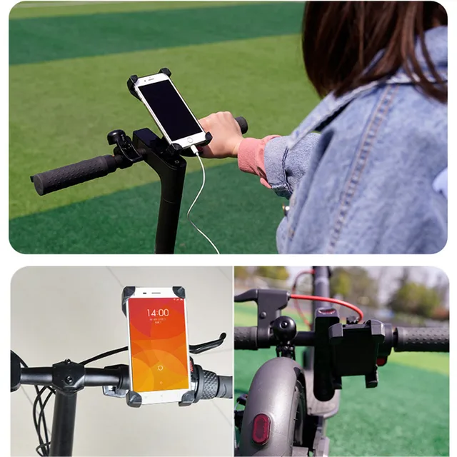 Soporte plegable ajustable para patinete eléctrico Xiaomi M365 pro Ninebot,  soporte con rotación de 360 grados, de teléfono para motocicleta GPS -  AliExpress
