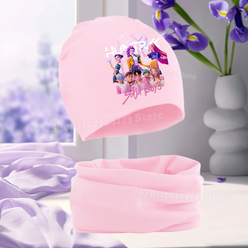 Demone Hunter Girl Baby Hat Scarf Cute Anime Y2K Kawaii Kids Autumn Winter Warm Comfortable Harajuku Beanie Knit Cap Collar 2Pcs 33 Sb85e5efa421e47c6accdb8a5baede457T