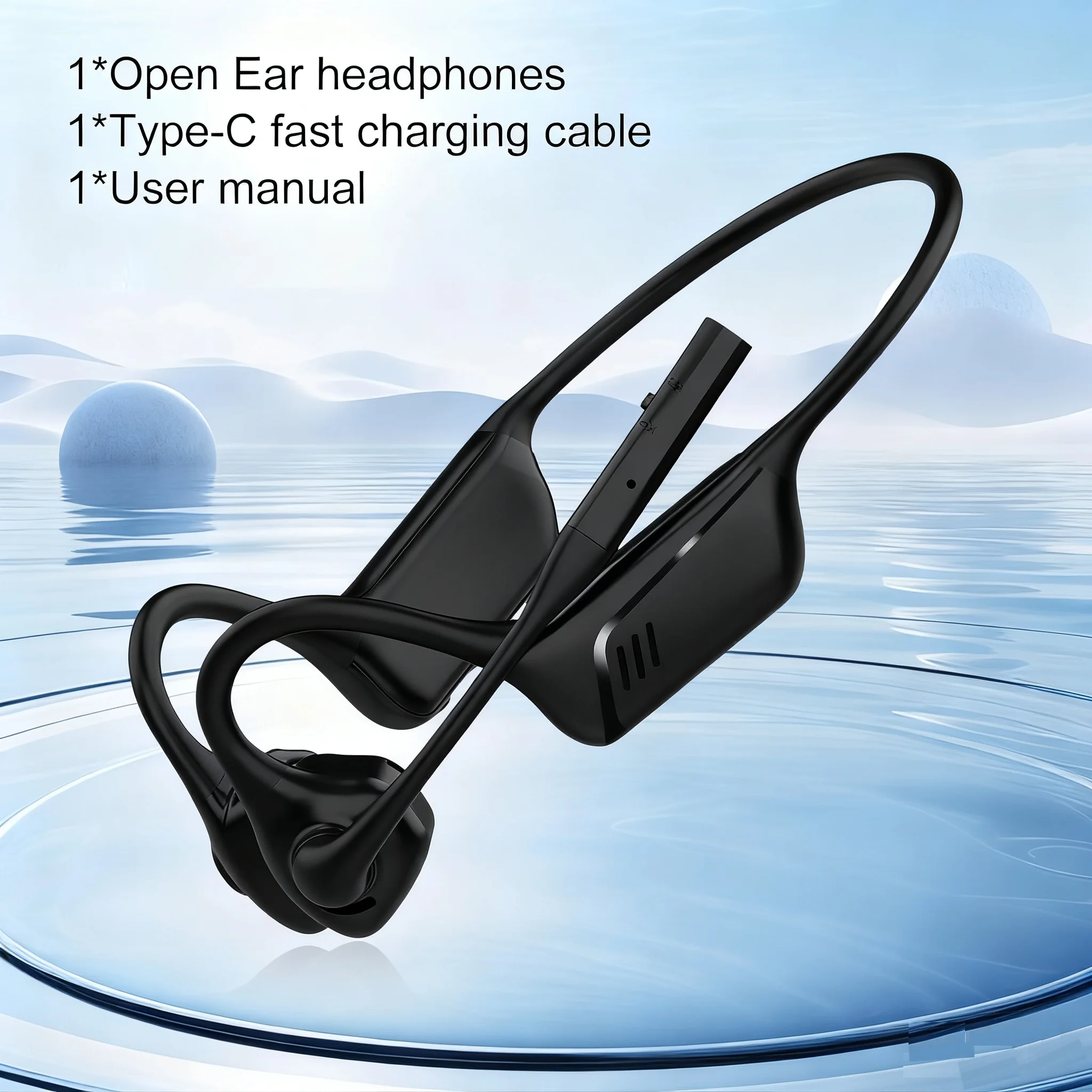 Cuffie Bluetooth Open-Ear, Cuffie Wireless con Cancellazione del Rumore Supporto AptX/aptX-LL/aptX-HD Progettate per Riunioni, Casa e Ufficio - immagine 3