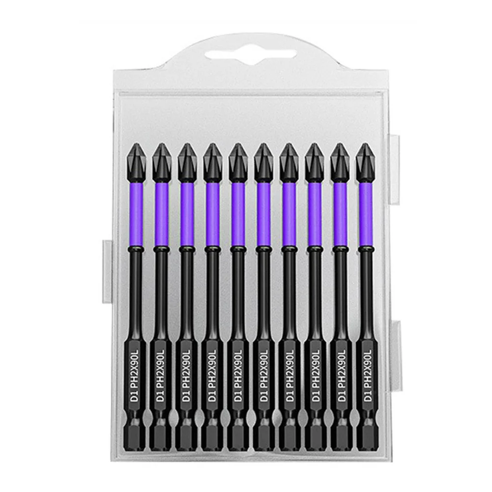 

10/20pcs PH2 Magnetic Batch Head Cross Screwdriver Non-Slip High Hardness Impact Drill Bit Electric Screwdriver Tool