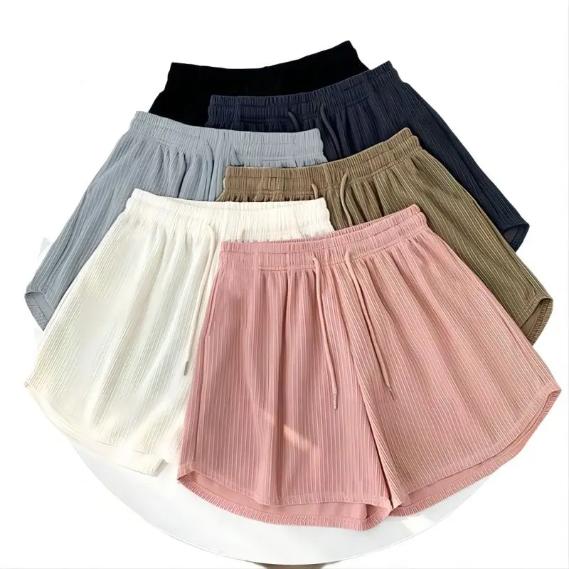 New Summer Sports Shorts Women's Korean High Waist Loose Large Size Student Youth Home Sleepwear Running Yoga Shorts