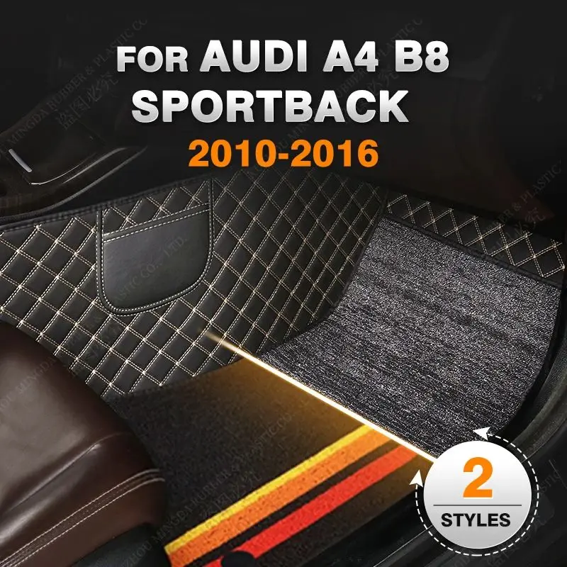 

Double Layer Car Floor Mats For AUDI A4 B8 Hatchback/Sportback 2010 2011 2012 2013 2014 2015 2016 Auto Foot Pads Accessories