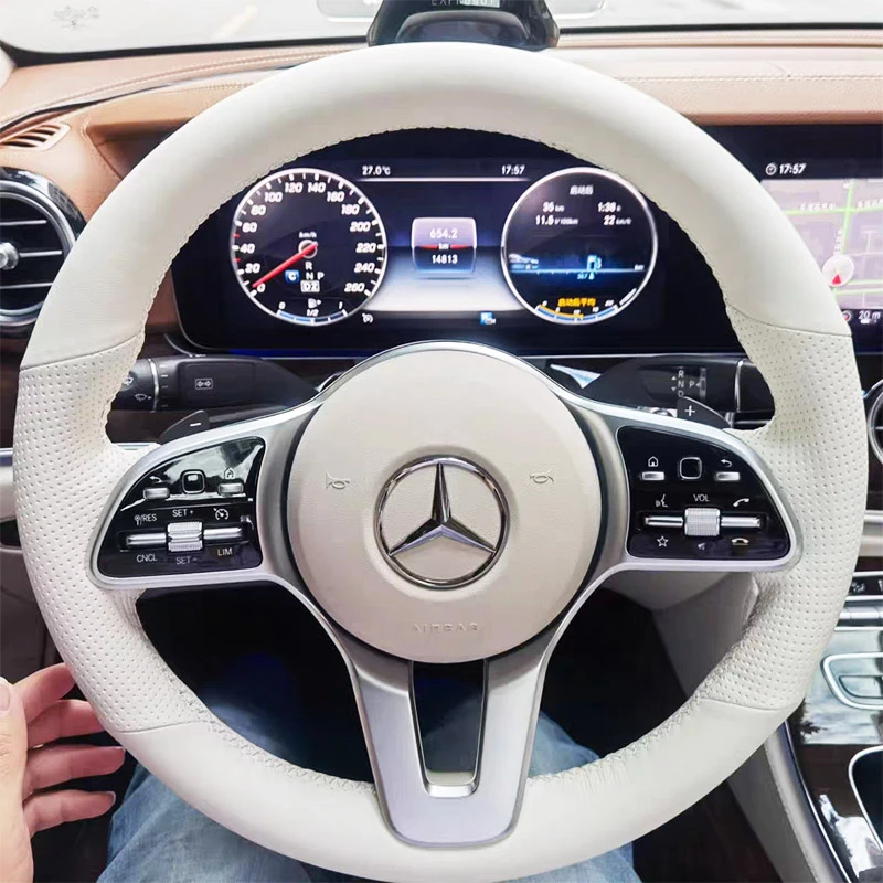 カスタムステアリングホイールカバー,メルセデスベンツaクラスw177 b