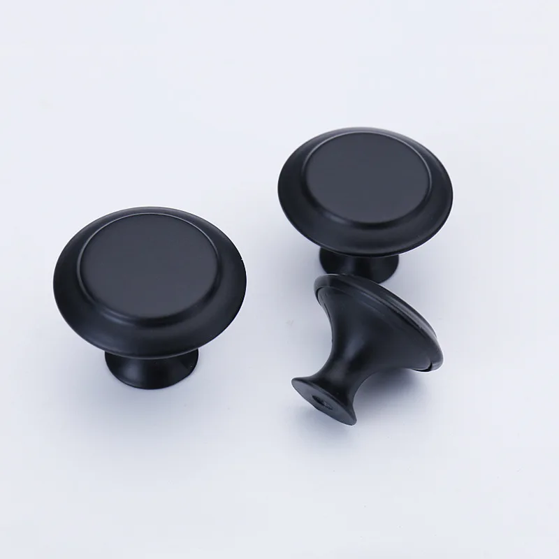 Mini Knob Cabinet Handles Stainless Steel Drawer Hand Pulls Replacement Furniture Door Hardware Black Silver DIY Knobs 12 Pcs furniture knobs