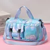Pearl Glossy Gym Bag Women Fitness Training Handbag Waterproof Yoga Bags Wet Dry Separation Swimming Pack Female Travel Tote Bag 5