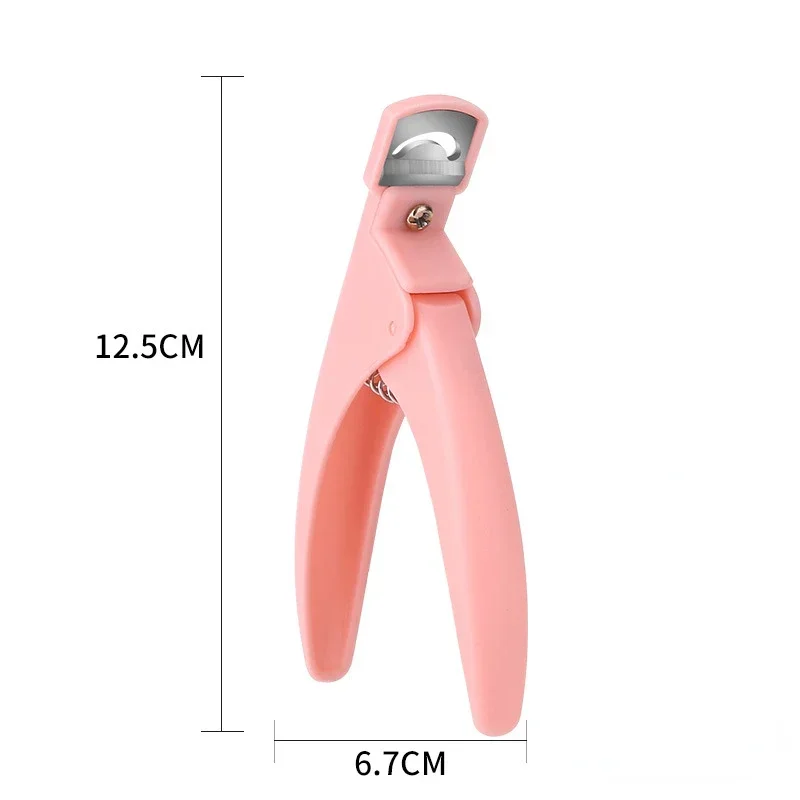 U-Shaped French False Nail Scissors Professional Stainless Steel Head Nail Clipper Acrylic Gel French False Nail Tips Clipper 6