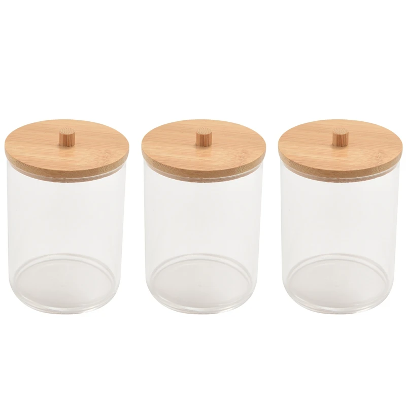 

Qtip Holder Dispenser For Cotton Ball Holder,Apothecary Jars For Bathroom Canister Storage Organizer And Vanity Makeup