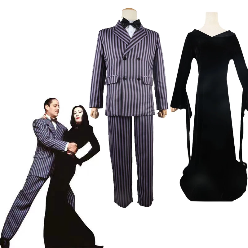 Gomez Addams Cosplay Anime Morticia Costume Dress Halloween Carnival Outfit Adult Kid Coat Shirt Pant Tie Suit Party Uniform - AliExpress 200000532 Gomez Addams Cosplay Anime Morticia Costume Dress Halloween Carnival Outfit Adult Kid Coat Shirt Pant Tie Suit Party Uniform - AliExpress 200000532
