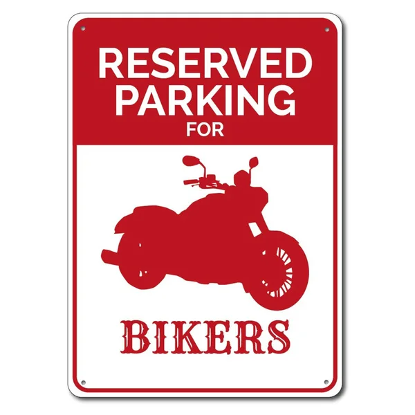 

Biker Parking Sign Metal Tin Sign Metal Sign,Biker Sign, Motorcycle Decor, Motorcyclist Gift, Motorcycle Sign, Garage Decor 1
