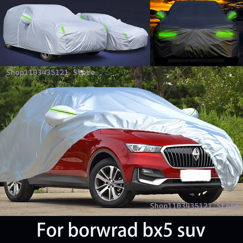 

For borwrad bx5 auto anti snow, anti freezing, anti dust, anti peeling paint, and anti rainwater.car cover protection