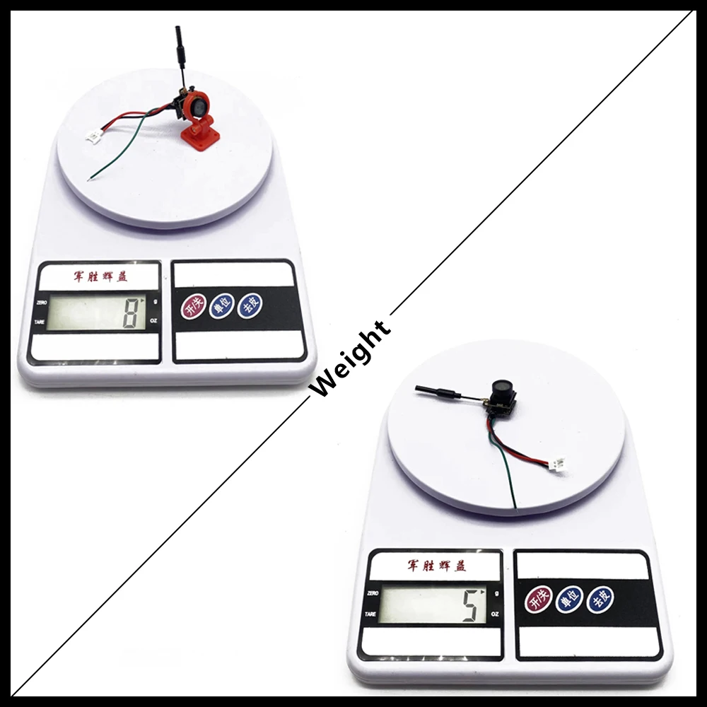 Caméra FPV AIO 5.8G 1200TVL 48CH 200mW VTX pour Drone RC