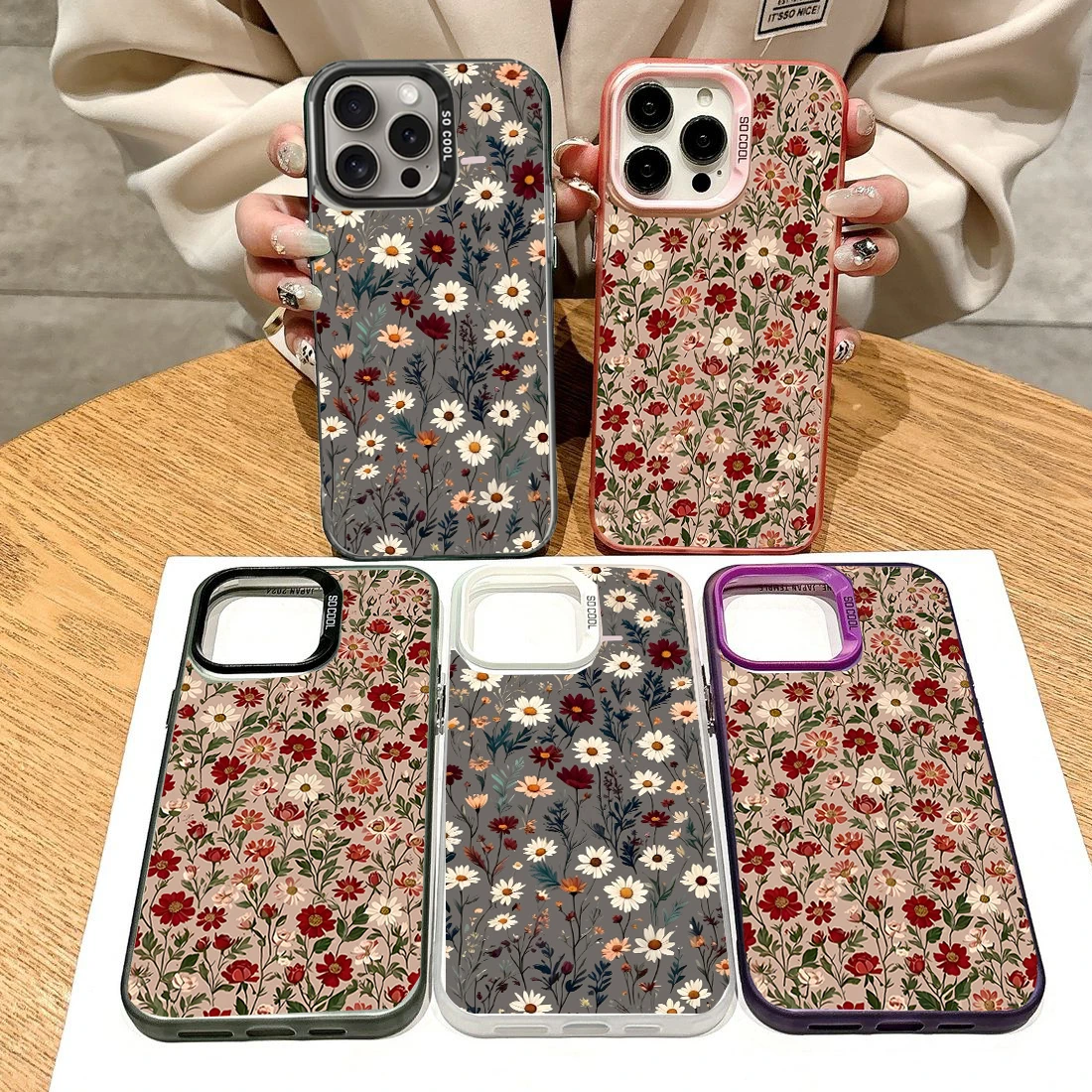 Daisy Flowers Hard Cover Phone Case