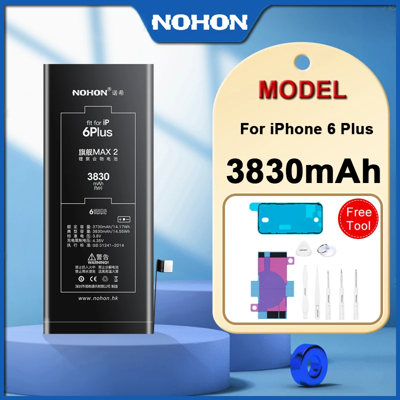 

Аккумулятор NOHON для iPhone 6Plus, 6P, 3830 мАч