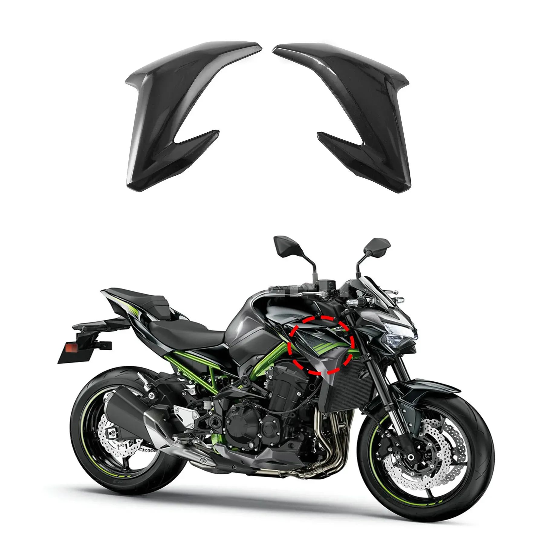 

Z900 Accessories Gas Tank Side Trim Cover Panel Fairing Cowl Protect Fit For Kawasaki Z-900 2017 2018 2019 Z 900 Motor Fairing