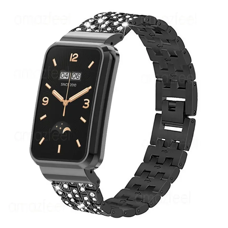 Elegant Diamond Metal Bracelet with Protective Case