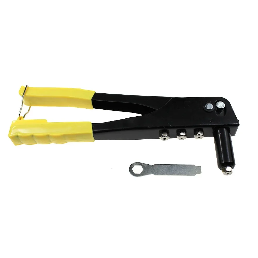 Rivet Gun Set Rivet Gun 10" Kit for 3/32" 1/8" 5/32" 3/16" rivet Hand Tool Gutter Repair Heavy Duty