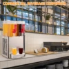 Commercial Beverage Dispenser, 2 Tanks 5.28 Gallon 20L Commercial Juice Dispenser, 10 Liter Per Tank, 280W Ice Drink Dispenser 1