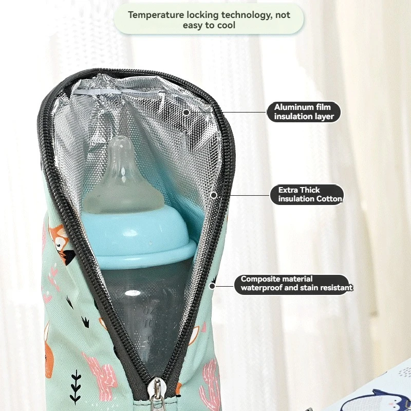 New Pattern Fashion Convenient Bottle Insulation Bag Baby Bottle Bag Baby Feeding Insulation Device Mommy Accessories