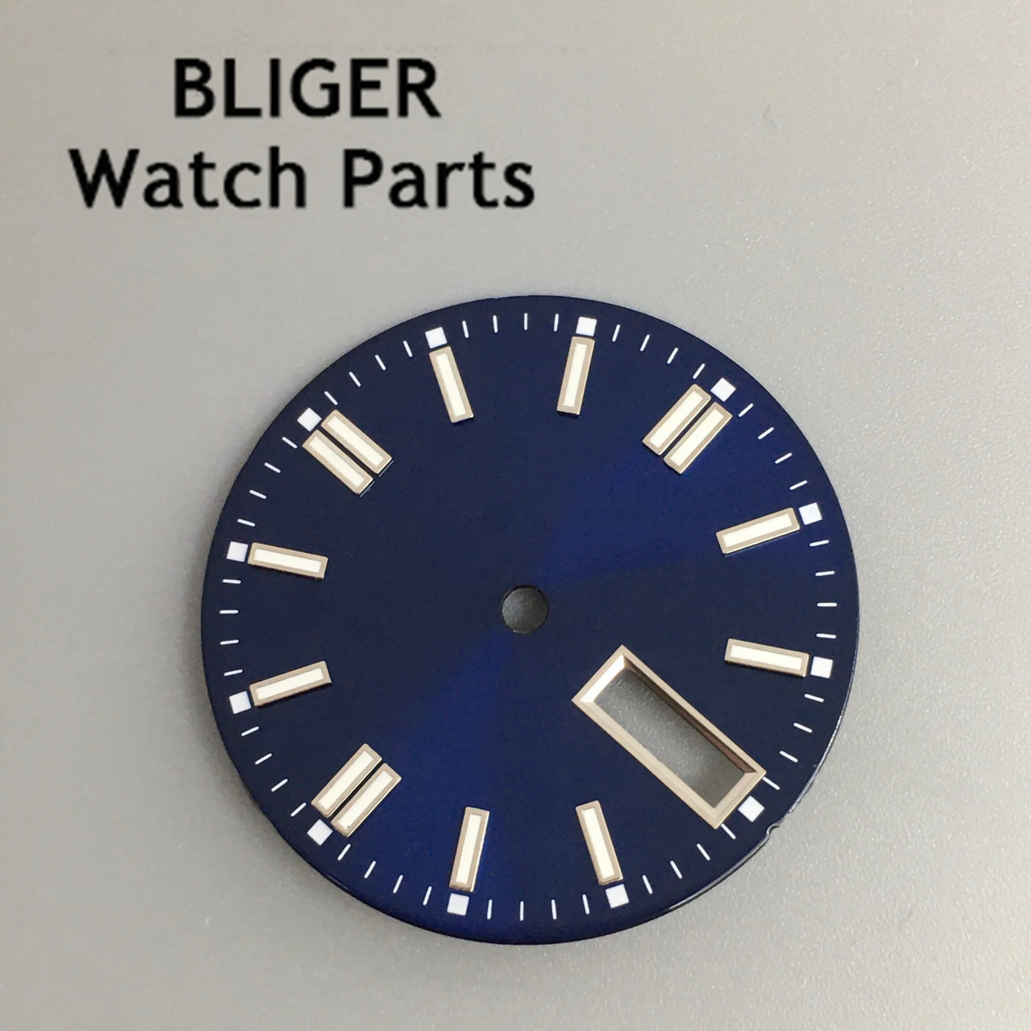 BLIGER Multicolor Luminous Watch Dial - 29mm Black/Silver