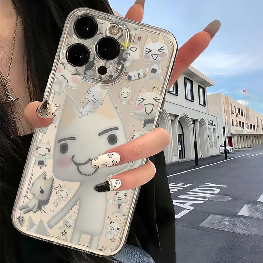 Adorable Toro Inoue Cat Clear TPU Phone Case