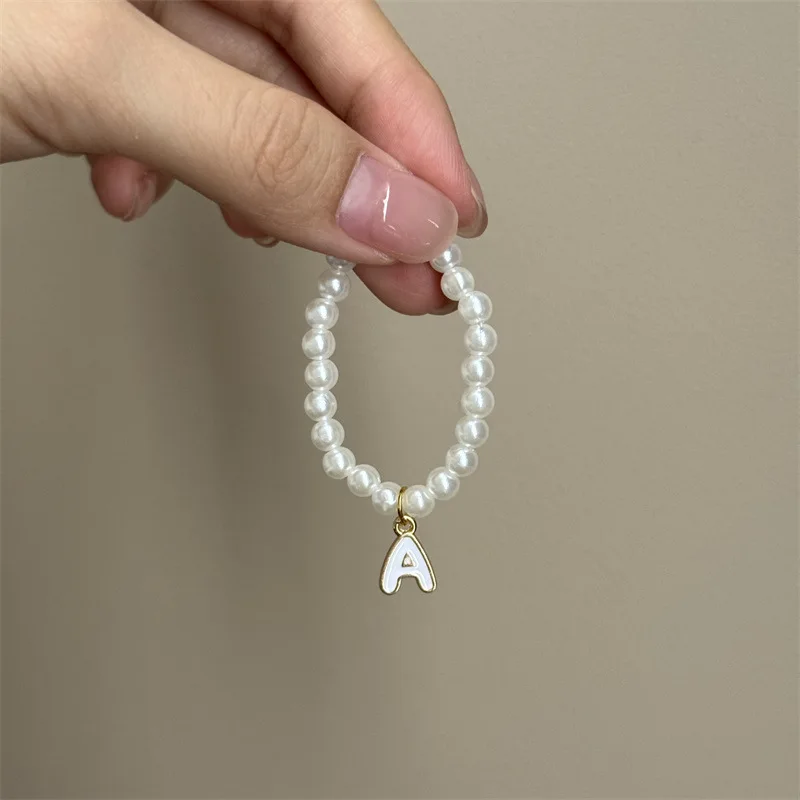 For Mini Labubu Pendant Accessories Letter Pearl Necklace For 4.0 Labubu Pin for Love Series Doll Accessories Dolls' Decoration