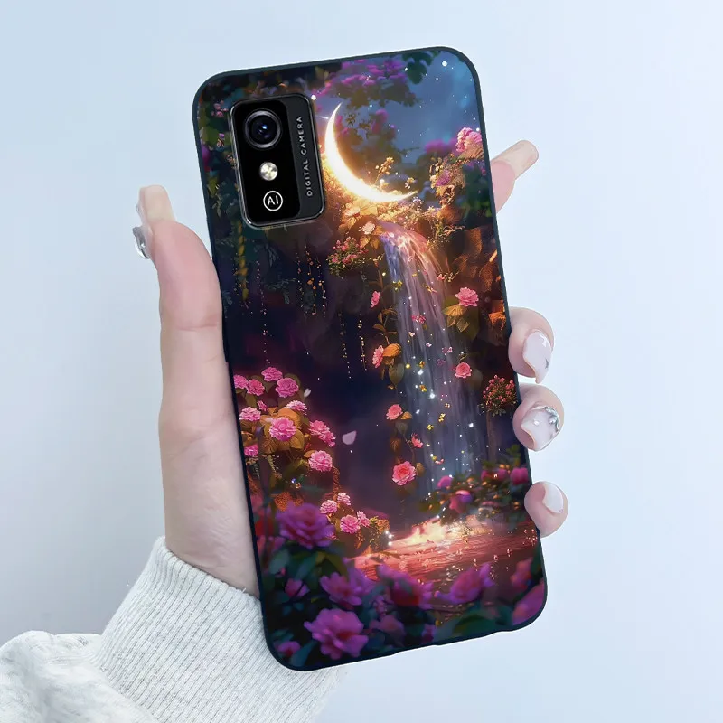 ZTE Blade L9용 충격 방지 케이스, 고급스럽고 귀여운 사랑스러운 토끼 디자인, 재미있는 블랙 소프트 실리콘 TPU 백 커버, ZTE BladeL9 L 9 폰 케이스