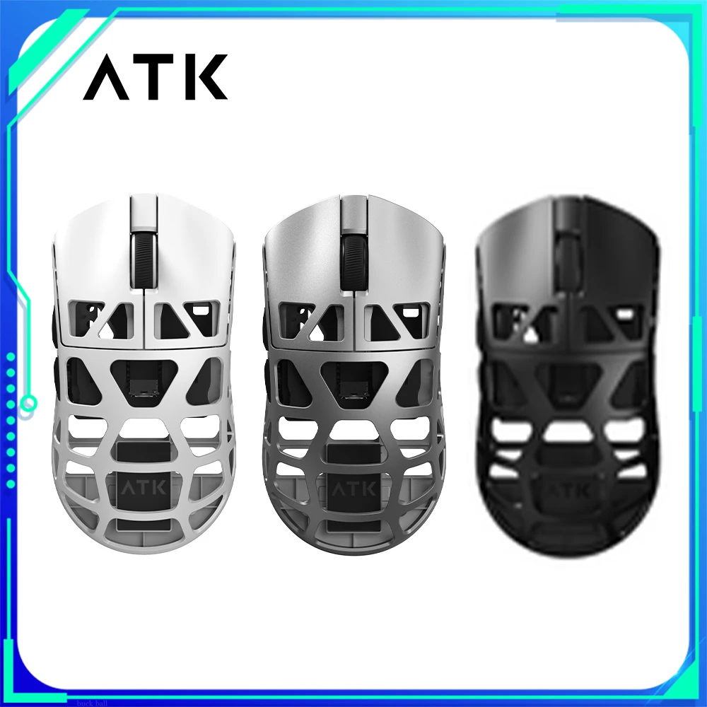 ATK FIERCE X Mouse PAW3950 Ultra Dual Mode Wireless Mouse 8K