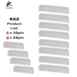 Enhanced Cable Management Wire Organizer for Computer Cases and Power Supply Extensions (Kit 2 Transparent)