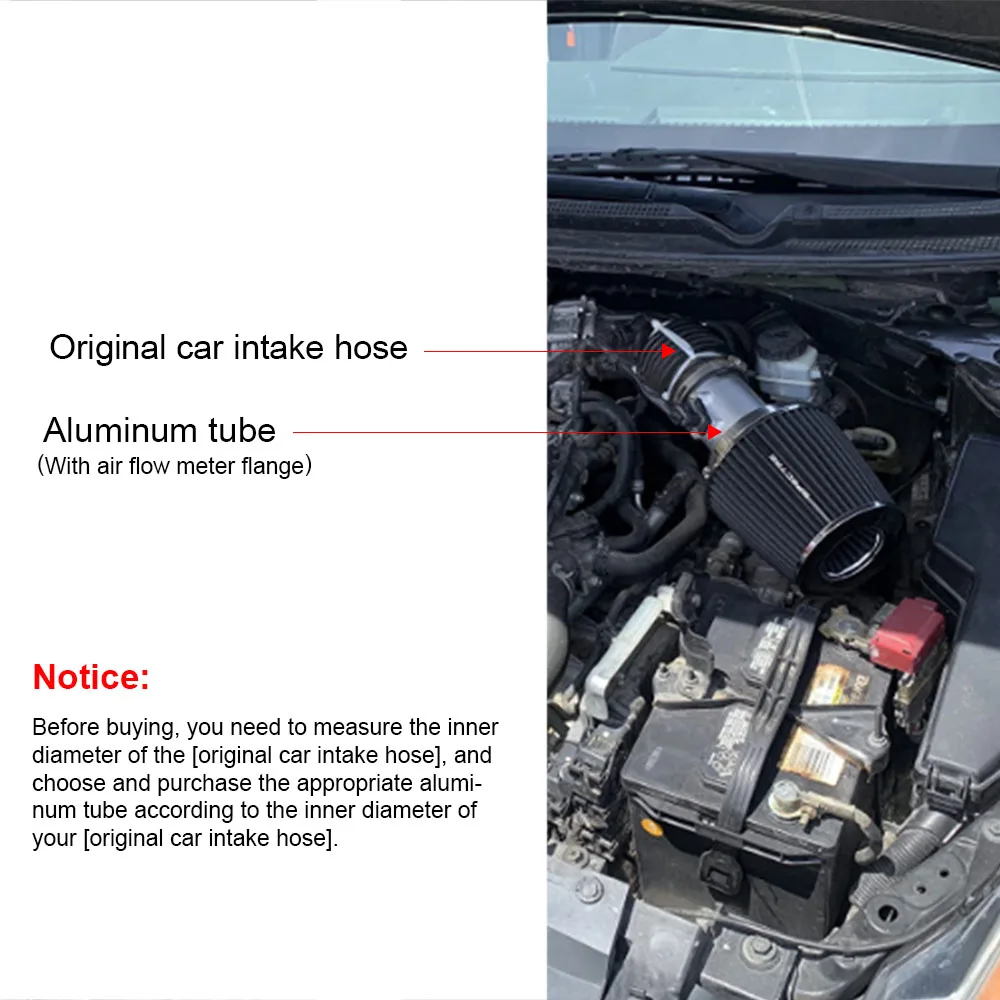 Air Flow Sensor Adapter Intake Meter Mount Base for Nissan Honda Ford 3inch MAF 76mm
