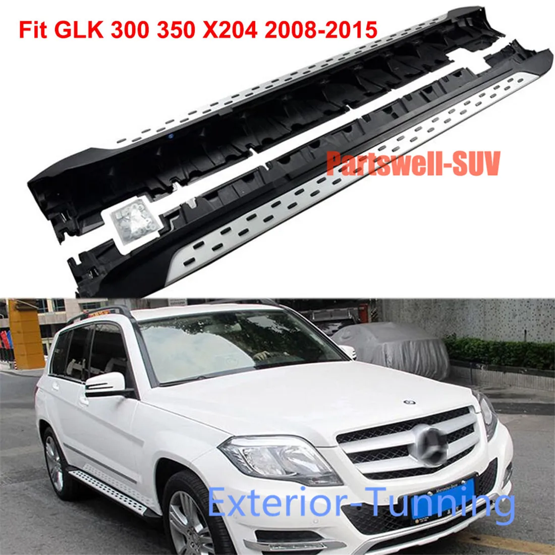 

2 шт., боковые педали для подножки Mercedes Benz GLK X204 2008-2015