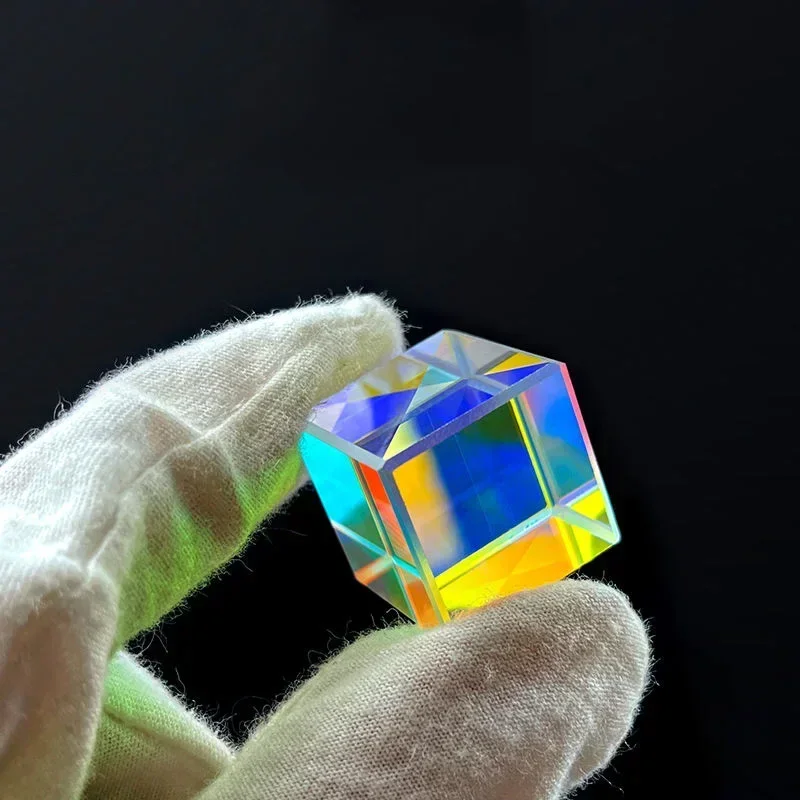 Optical prisms Photography prism 1Pcs 15/25mm Science Cube Optical Prism Photography Hexahedral Prism Home Decor Glass Cube Prisma Topografia Gifts