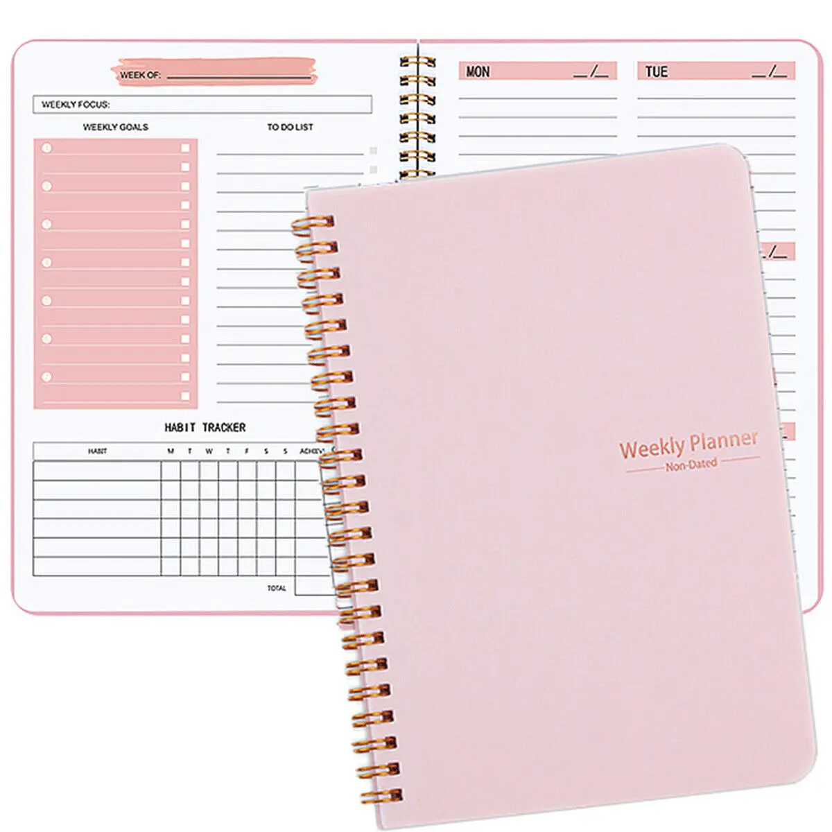 

2024 A5 Weekly Planner Agenda Notebook Planner Pouch 52 Weeks Planner Schedules Stationery School Office Supplies Stationery