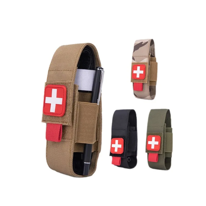 

Tactical Outdoor Scissors Set Molle Tourniquet Storage Protective Cover Flashlight Bag Militar Military Rescue Survival Kit