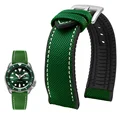 Green white-S pin