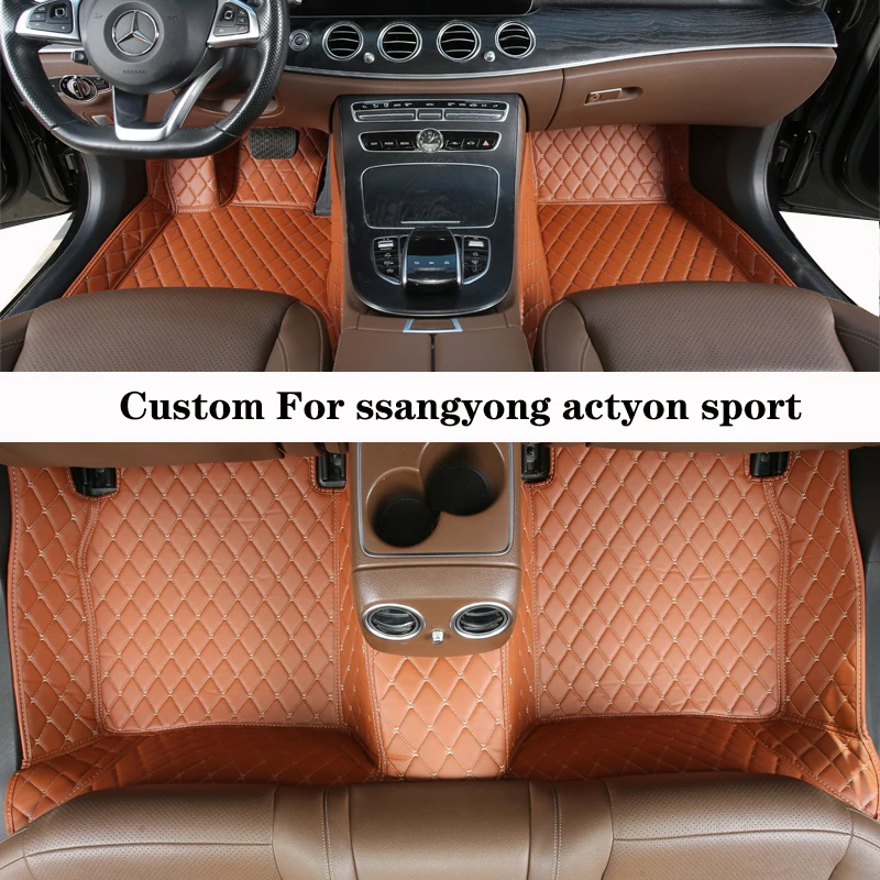 

Автомобильный напольный коврик для Ssangyong Actyon Sport 2006 2007 2008 2009 2011 2012 2013 2014 2015 2016, автомобильные коврики, аксессуары для интерьера