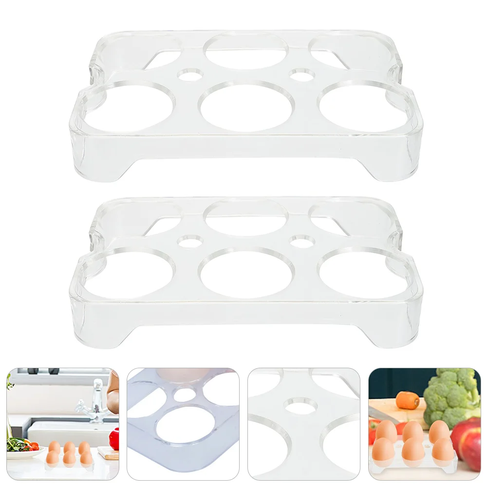 

Refrigerator Egg Tray Practical Egg Storage Box Egg Storage Container #J