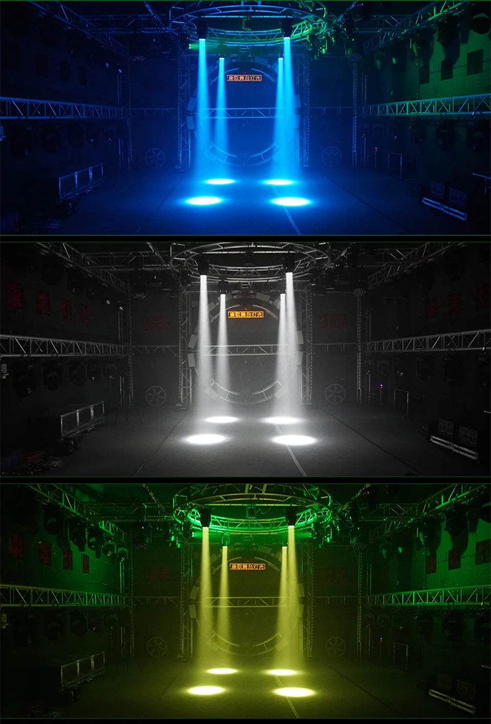 7pcs Moving Head Beam Light 4in1 Led Beam Moving Head for DJ Wedding Stage Light
