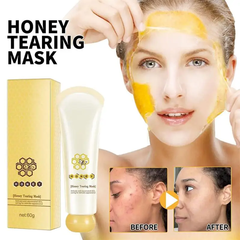 

Honey Peeling Mask Anti Aging Anti Wrinkle Whitening Moisturizing Oil Control Deep Cleansing Blackhead Tear Off Facial Mask