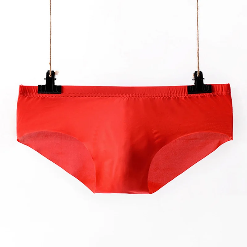 Swimming Trunks Men Bikini Underwear Men Swimsuit Shorts Men Swimwear Men Briefs Ice Silk Translucent Sexy Underwear Swimming Trunks Underwear Sexy Beach Summer Modal Men's Solid-Color Convex