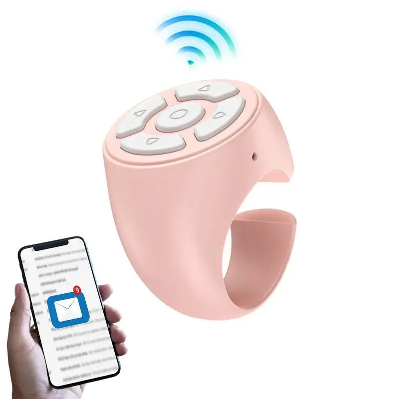 

Wireless Remote Shutter Wireless Fingertip Remote Control For Mobile Phone Matte Material Mobile Phone Controller For Home