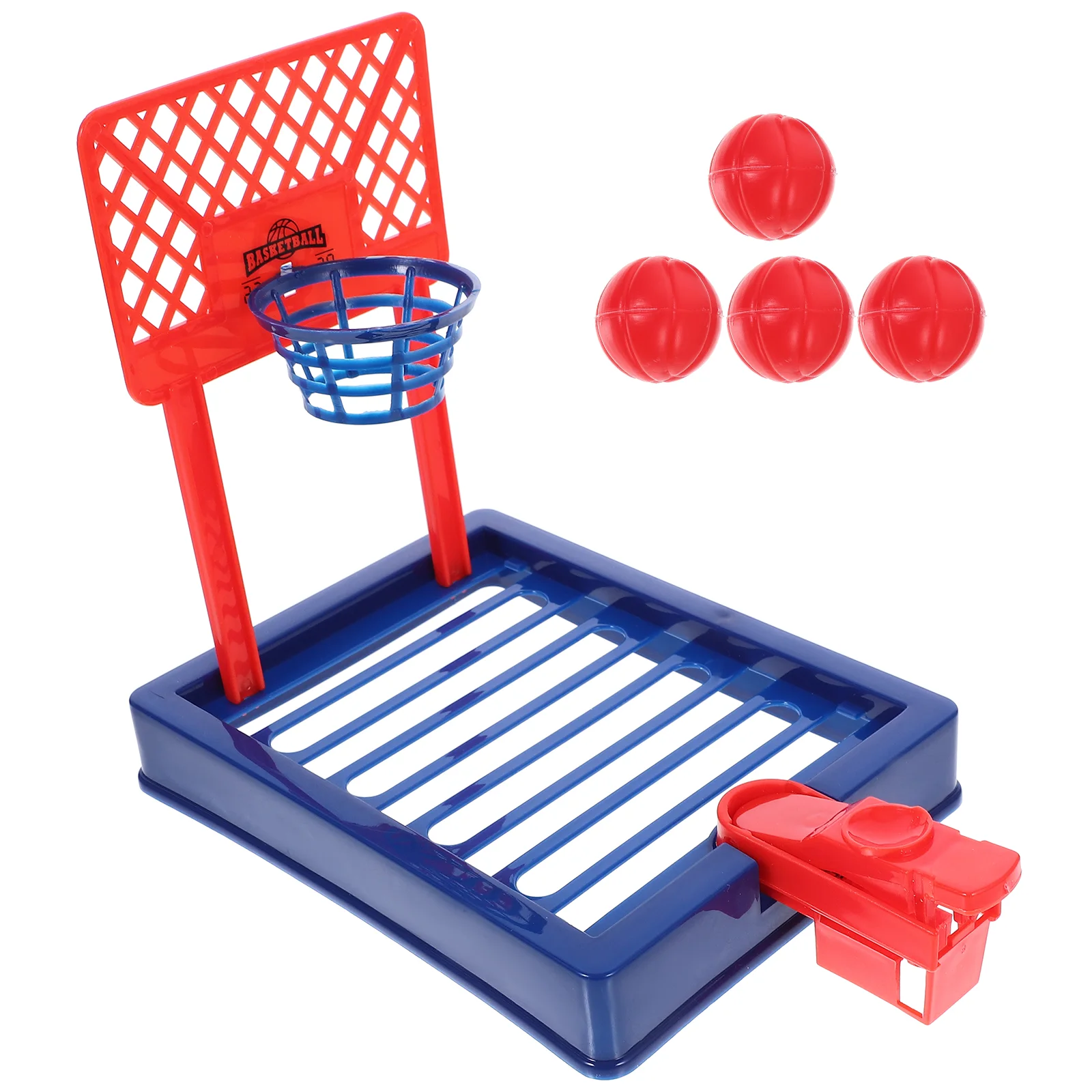 

1 Set of Mini Finger Basketball Machine Cartoon Basketball Toy Desk Kids Basketball Toy