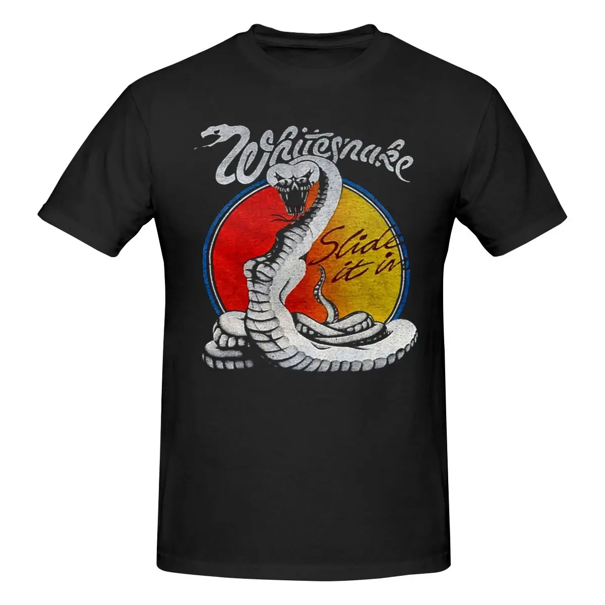 Классическая хлопковая футболка унисекс Whitesnake для мужчин и женщин, Классическая футболка