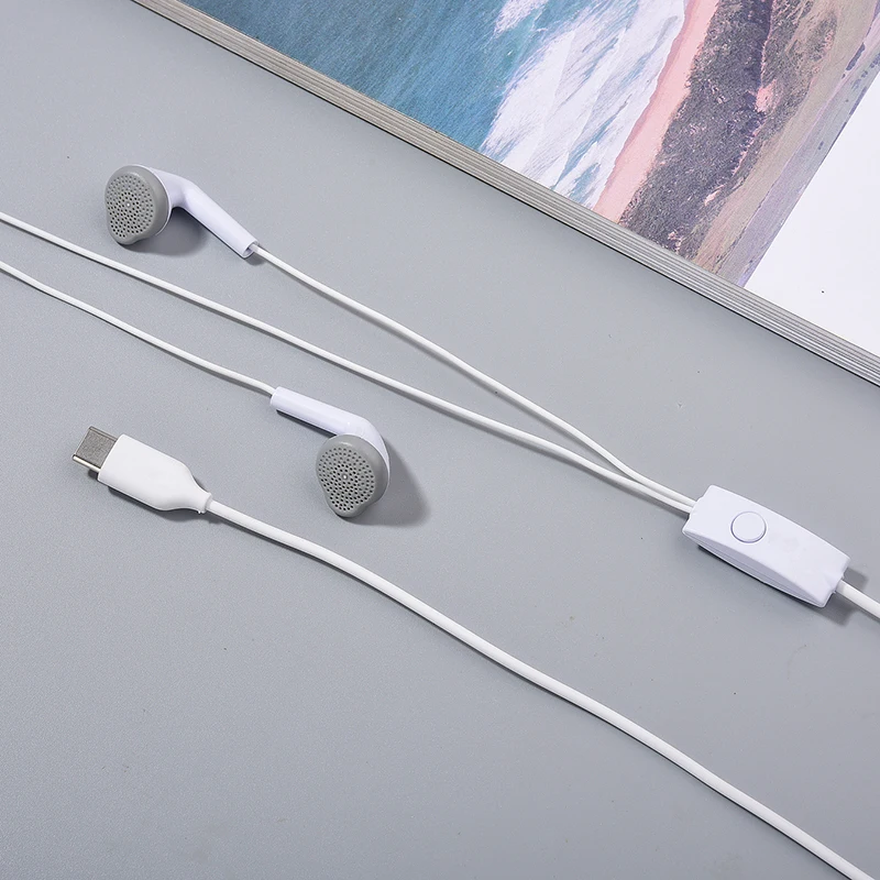 For Samsung A55 A53 A73 A34 A54 M53 A90 A80 A60 S10 5G Type C Earphones In-ear Wired Mic Control USB-C Headset For S21 S20 S23FE 5