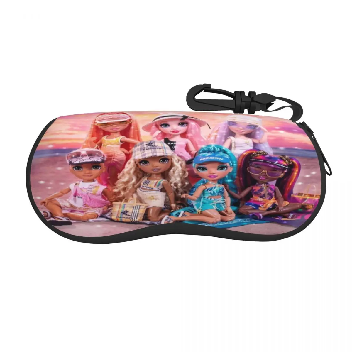 Rainbow High Pacific Coast Group Artwork Custodia Per Occhiali Uomo Donna Comoda Scatola Portaoggetti Per Occhiali Scatola Per Occhiali Vintage