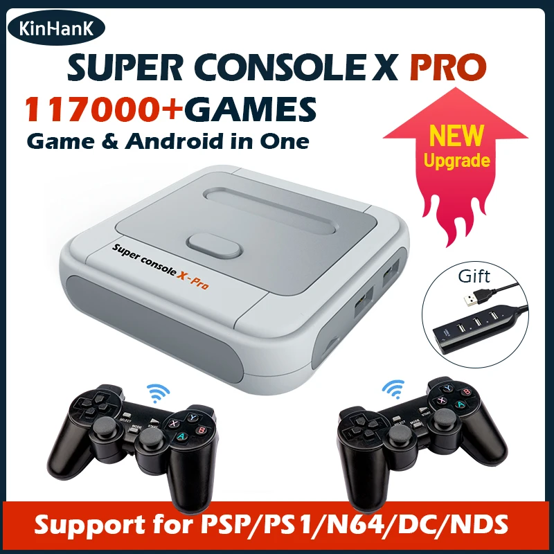 Super Console X Pro Retro Video Game Consoles With 50000+ Games For Psp