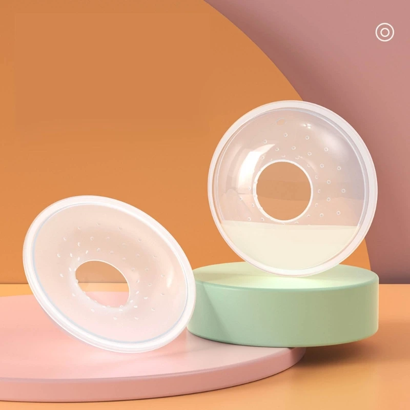 2PCS Breast Shells Milk Catcher Grade Nursing Cups for Nursing Moms Efficient Milk Anti-Flow Breastmilk Collector 4